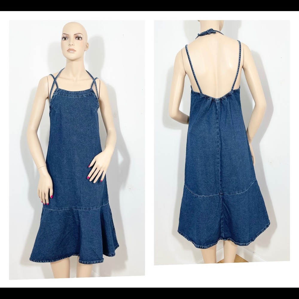 🦋Urban Outfitters Denim Sleeveless  Dress Medium